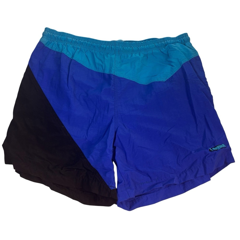 Laguna Swim Trunks Mens Large‎ Blue Black Lined
